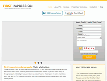 Tablet Screenshot of firstimpression.com